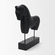 Mercana Equus Black Wooden Horse Decorative Object