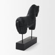 Mercana Equus Black Wooden Horse Decorative Object
