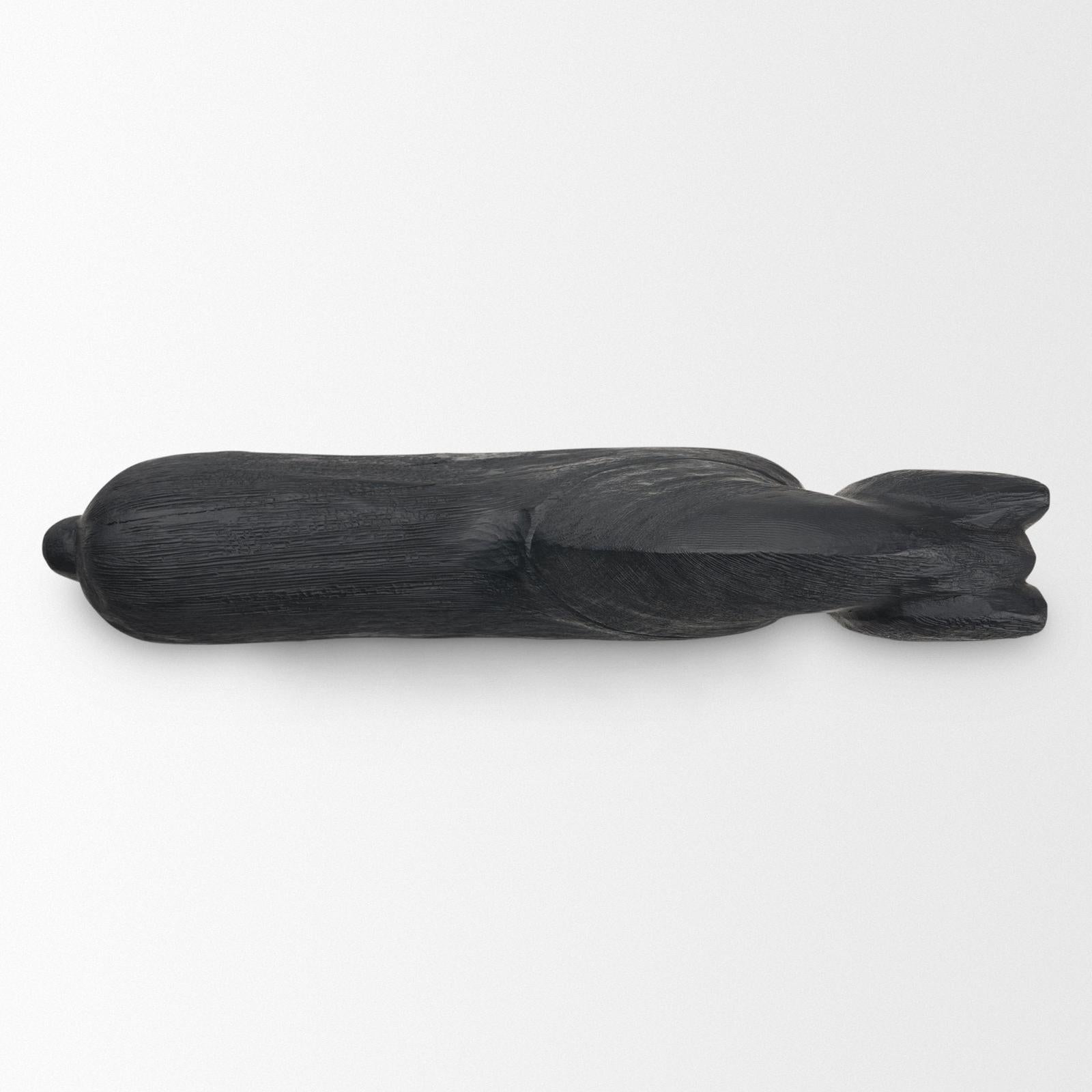 Mercana Equus Black Wooden Horse Decorative Object