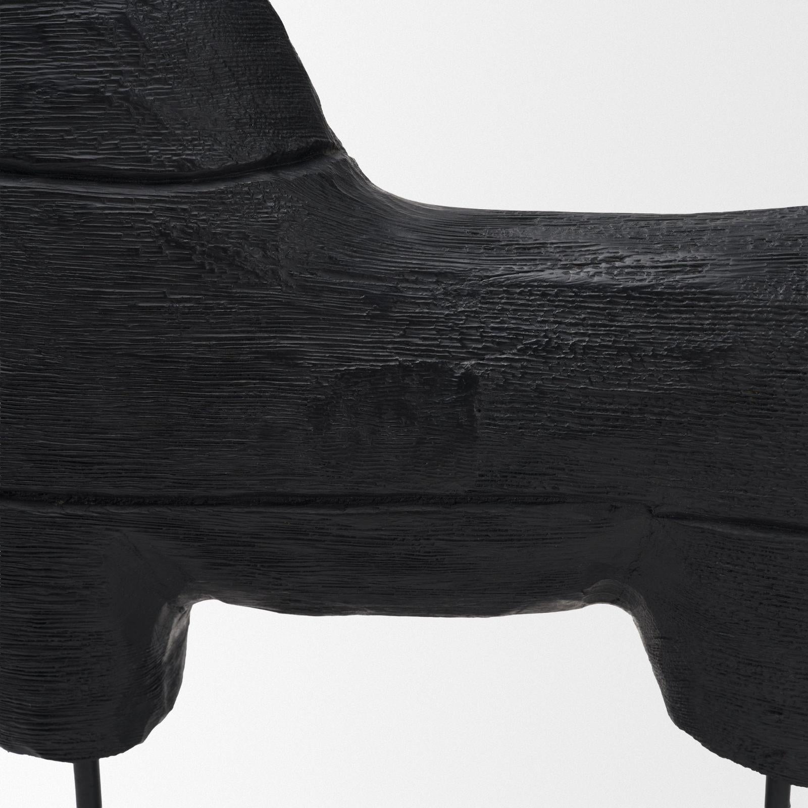 Mercana Equus Black Wooden Horse Decorative Object