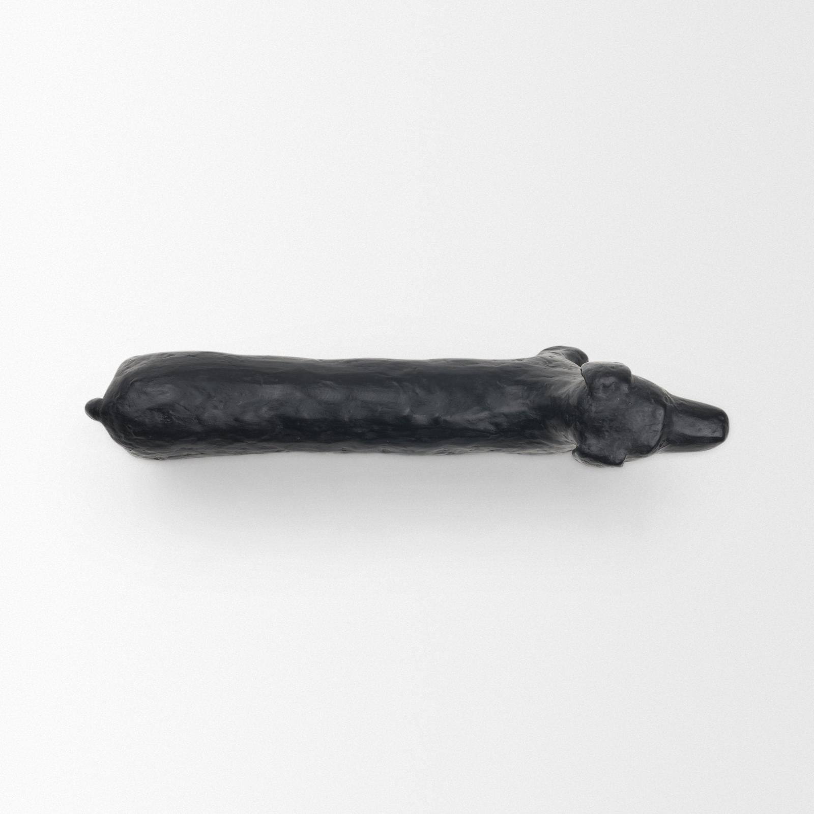 Mercana Dash Long Black Metal Dachshund Dog Object