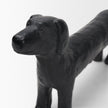 Mercana Dash Long Black Metal Dachshund Dog Object