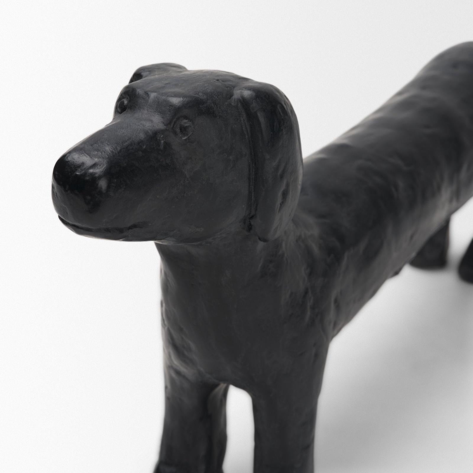 Mercana Dash Long Black Metal Dachshund Dog Object