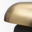 Mercana Liorre Textured Black Metal Base w/ Gold Metal Shade 1-Light Table Lamp