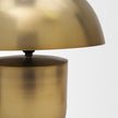 Mercana Orlo Gold Metal Mushroom Table Lamp