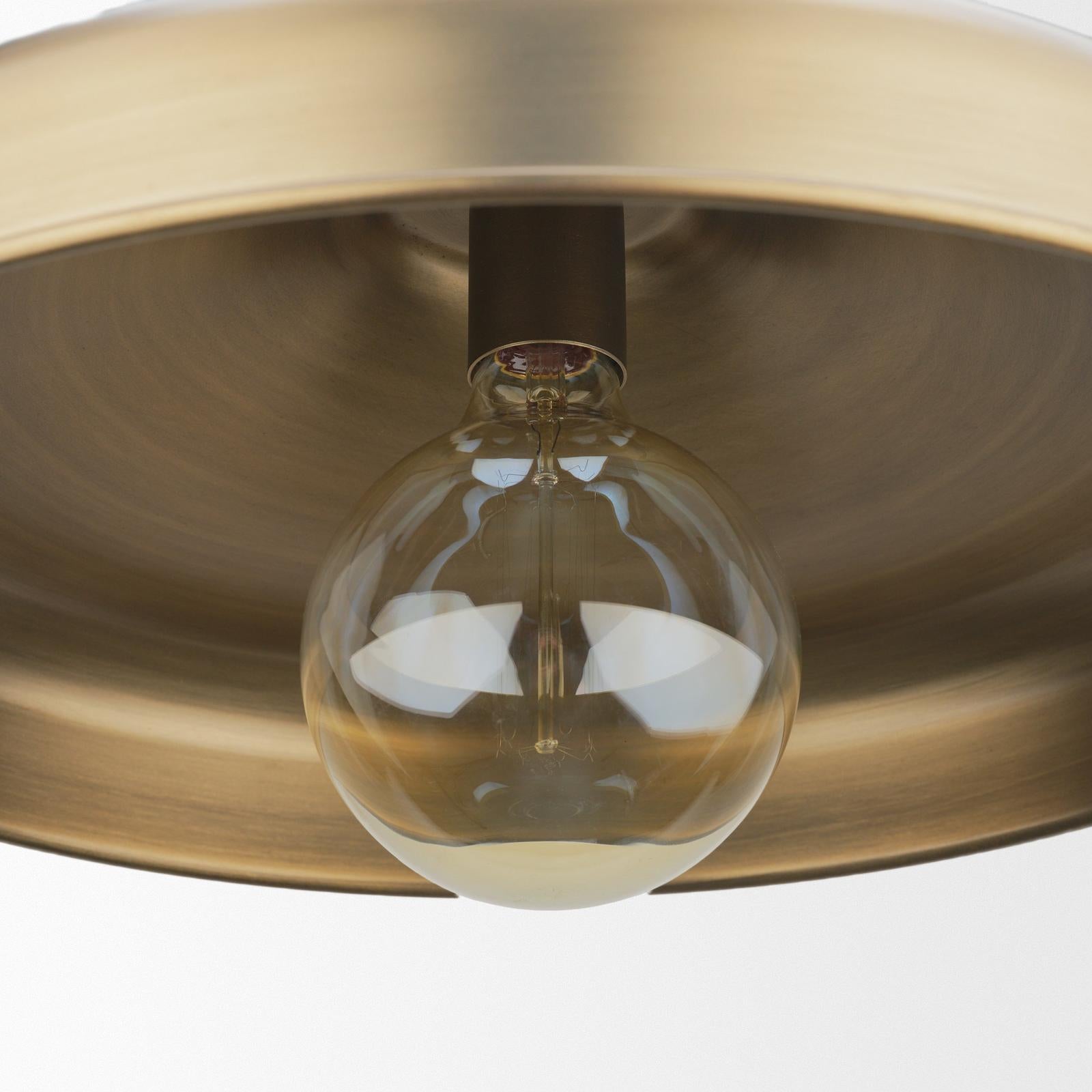 Mercana Keller Antiqued Brass Metal 1-Light Pendant