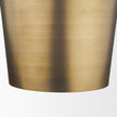 Mercana Keller Antiqued Brass Metal 1-Light Pendant