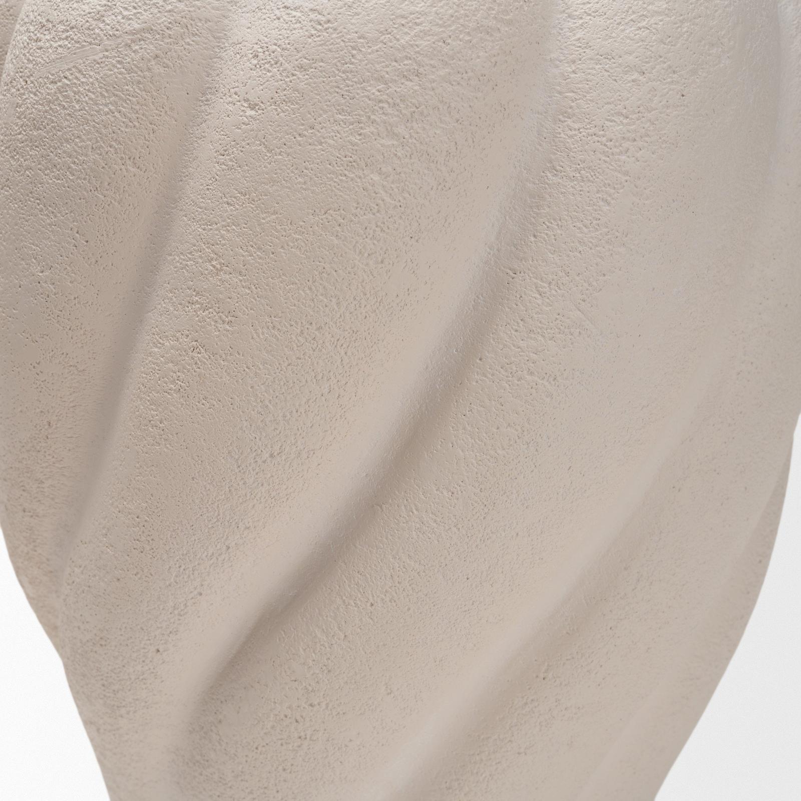 Mercana Syros Twisted Cream Ceramic Urn Vase