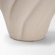 Mercana Syros Twisted Cream Ceramic Urn Vase