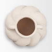 Mercana Syros Twisted Cream Ceramic Urn Vase