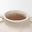 Mercana Syros Twisted Cream Ceramic Urn Vase