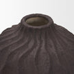 Mercana Tidal Ceramic Rippled Decorative Vase
