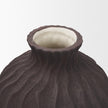 Mercana Tidal Ceramic Rippled Decorative Vase