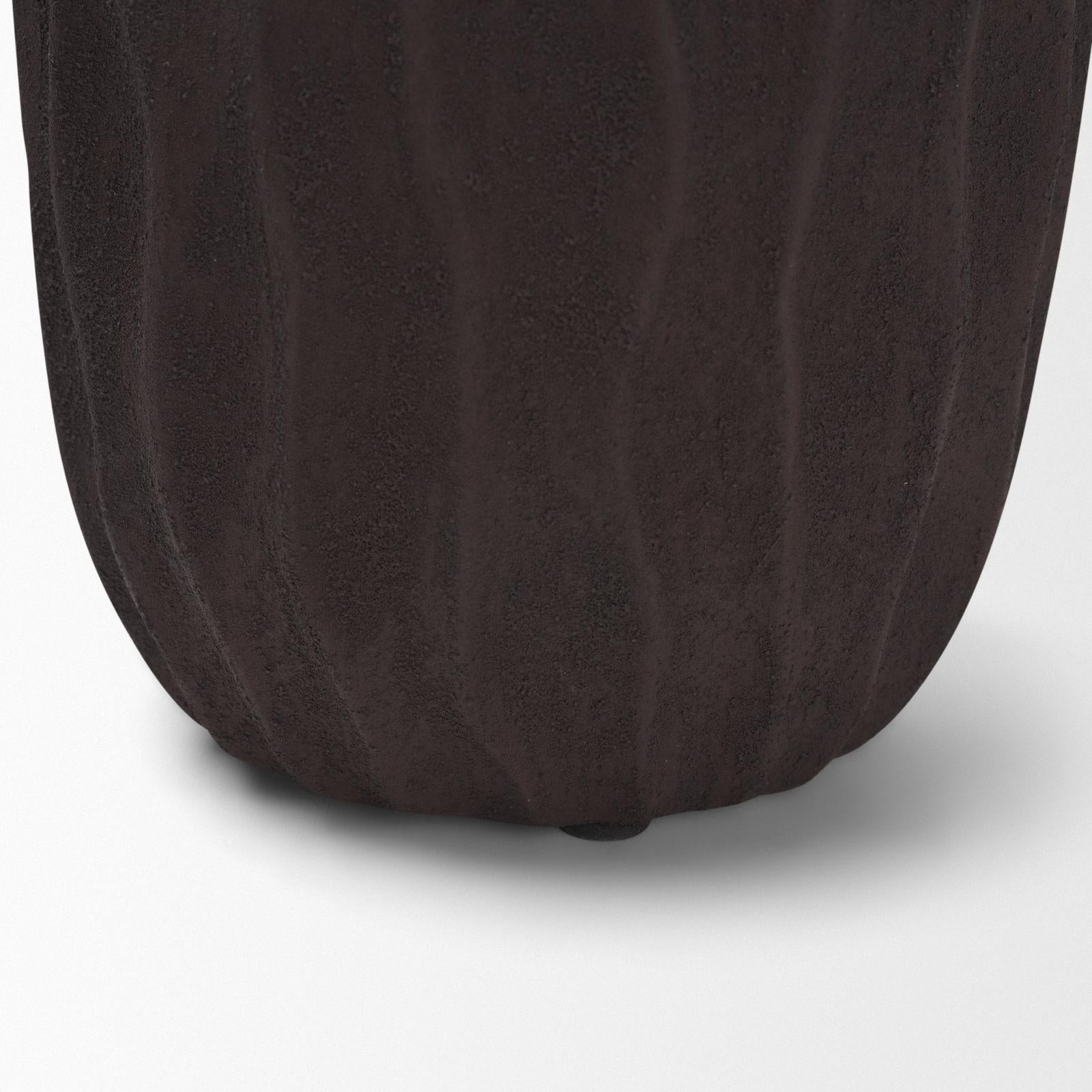 Mercana Tidal Ceramic Rippled Decorative Vase