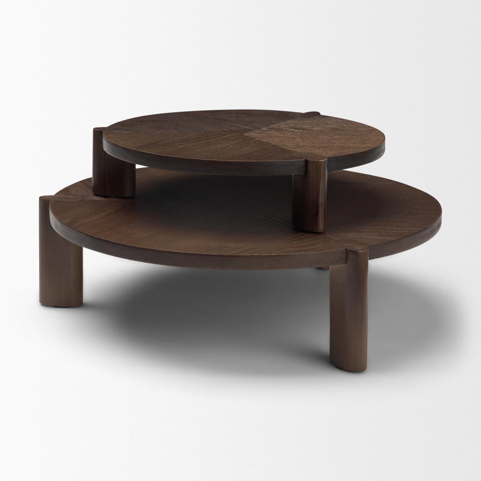 Mercana Stow Walnut Wood Risers - Set of 2