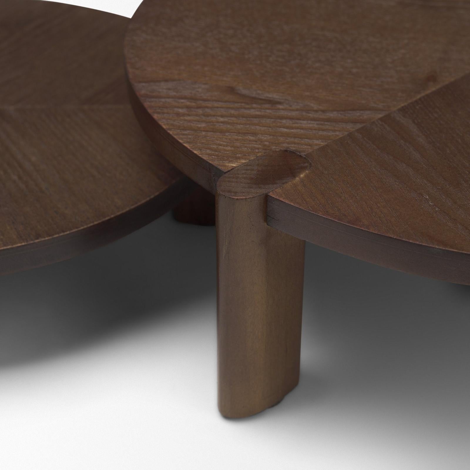 Mercana Stow Walnut Wood Risers - Set of 2