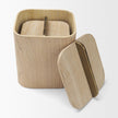 Mercana Benton Wood w/ Brass Handle Decorative Box Set