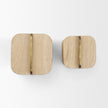 Mercana Benton Wood w/ Brass Handle Decorative Box Set