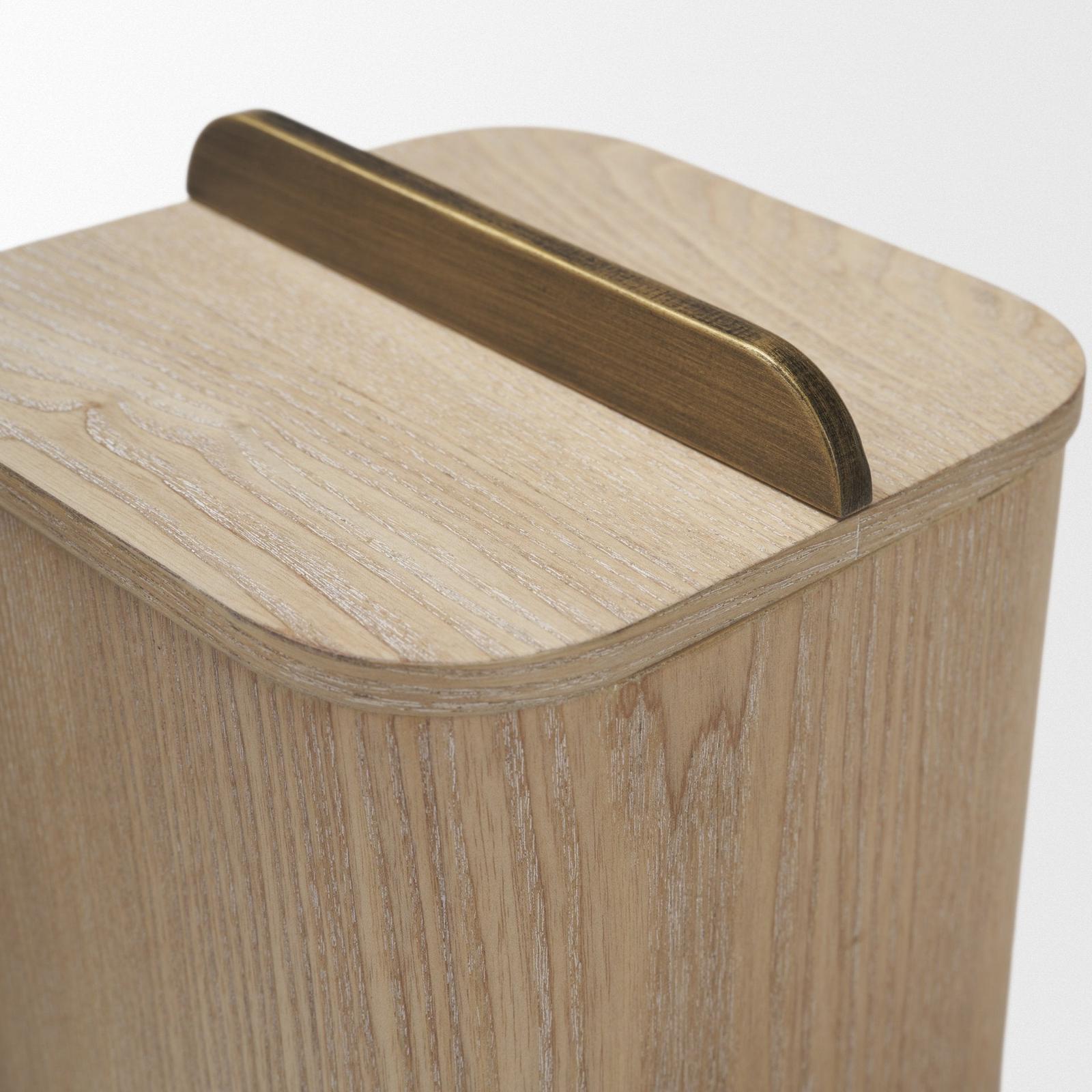Mercana Benton Wood w/ Brass Handle Decorative Box Set