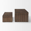 Mercana Strata Fluted Walnut Wood Decorative Box Set