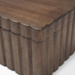 Mercana Strata Fluted Walnut Wood Decorative Box Set