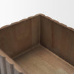 Mercana Strata Fluted Walnut Wood Decorative Box Set