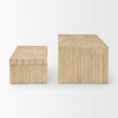 Mercana Strata Fluted Walnut Wood Decorative Box Set