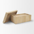 Mercana Strata Fluted Walnut Wood Decorative Box Set