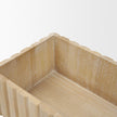 Mercana Strata Fluted Walnut Wood Decorative Box Set