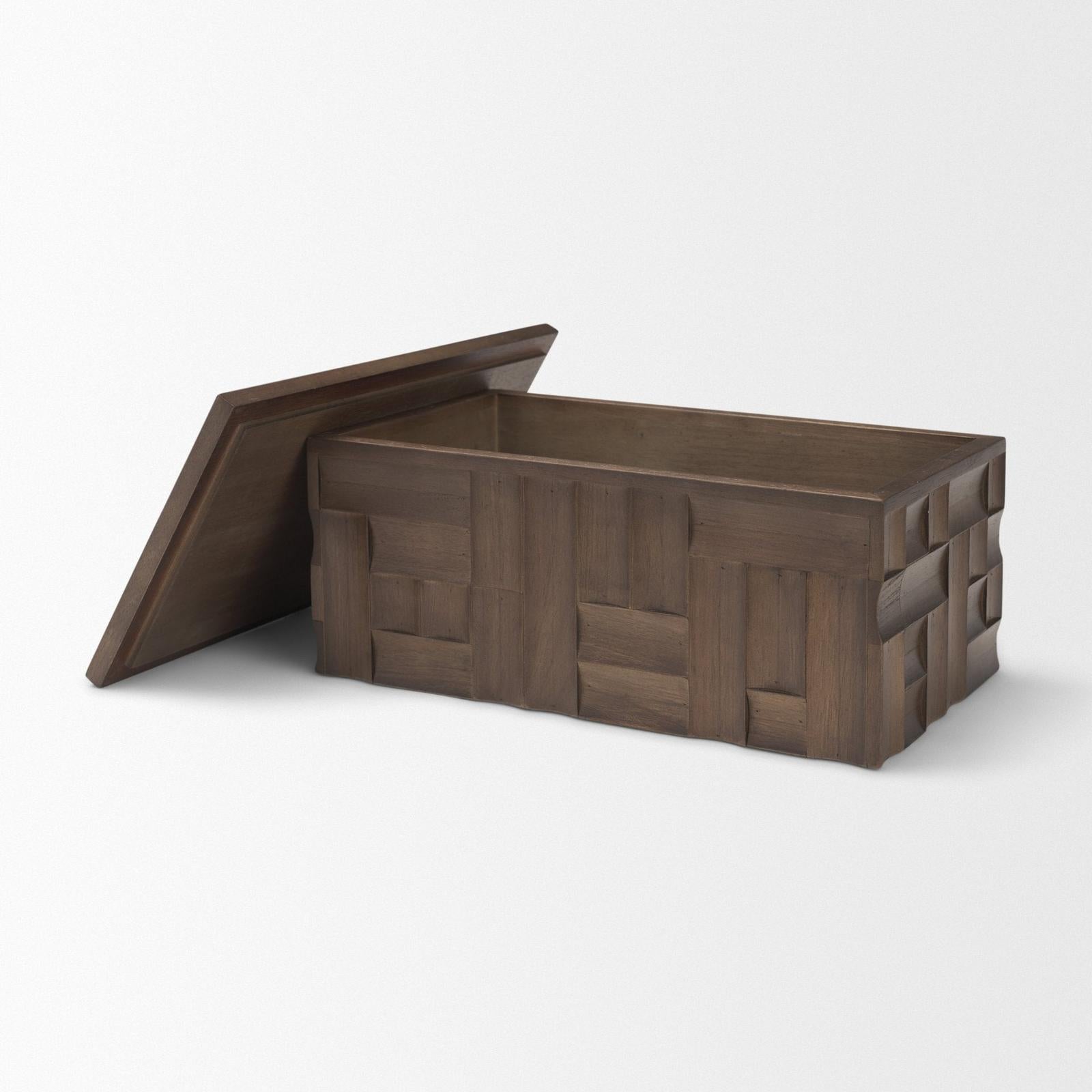 Mercana Vesta Walnut Wood Decorative Box