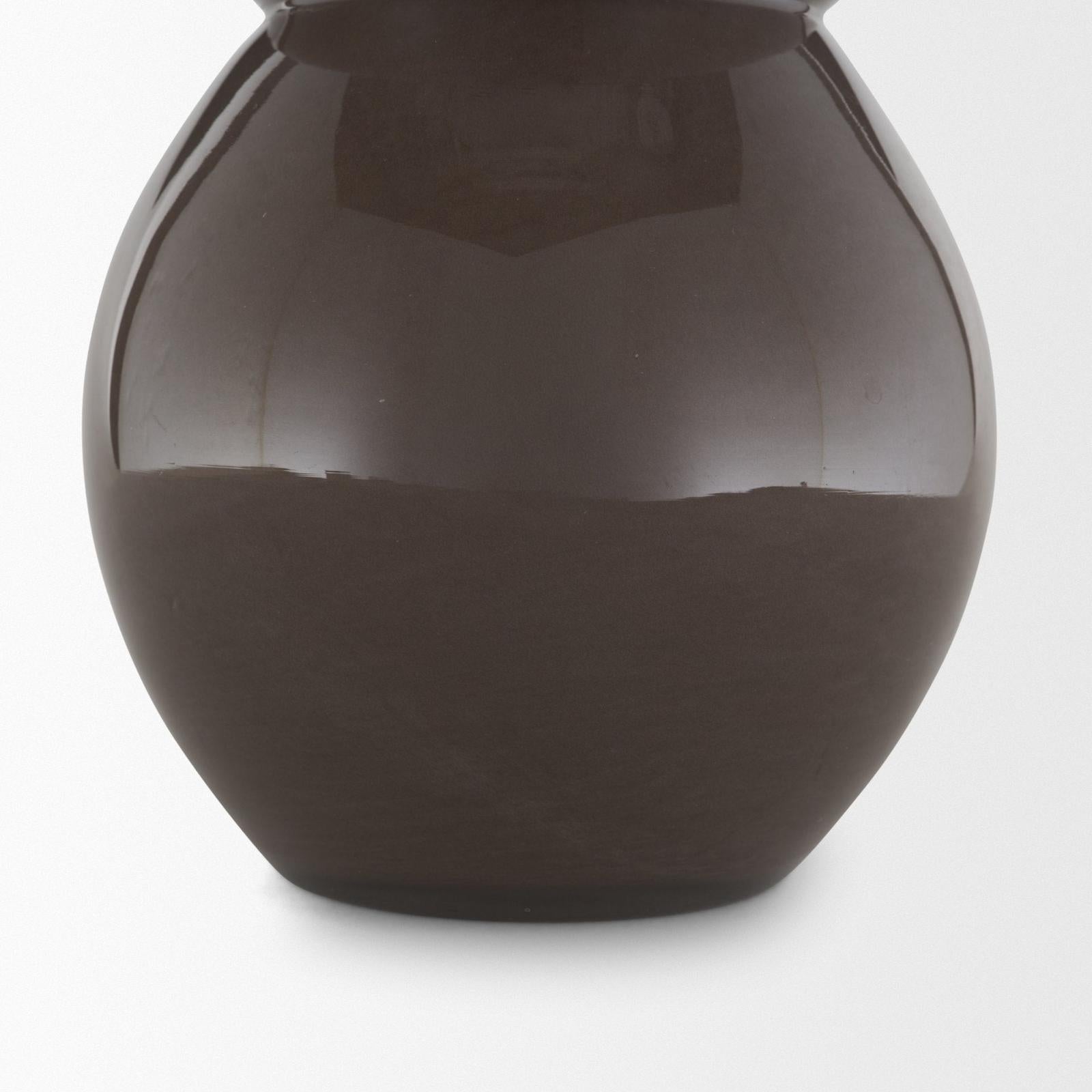 Mercana Bruna Brown Glass Vase