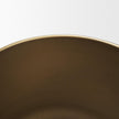 Mercana Voss Brass Metal w/ Dark Brown Lid Canister Set