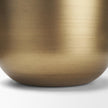 Mercana Voss Brass Metal w/ Dark Brown Lid Canister Set
