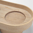 Mercana Plinth Wood w/ Glass Candle Holder