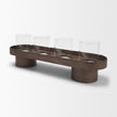 Mercana Plinth Wood w/ Glass Candle Holder