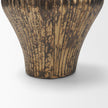 Mercana Patine Metal Fluted Hourglass Decorative Vase