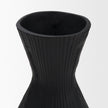 Mercana Patine Metal Fluted Hourglass Decorative Vase