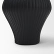 Mercana Patine Metal Fluted Hourglass Decorative Vase