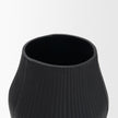 Mercana Patine Wide Metal Fluted Decorative Vase