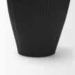 Mercana Patine Wide Metal Fluted Decorative Vase