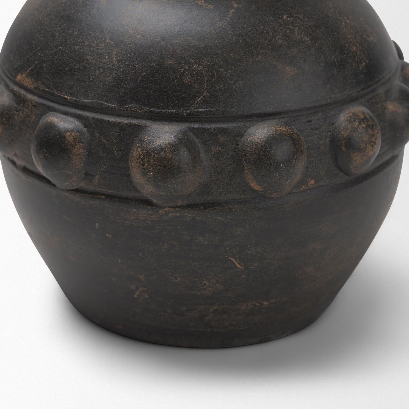 Mercana Douro Earthy Brown Dotted Vase