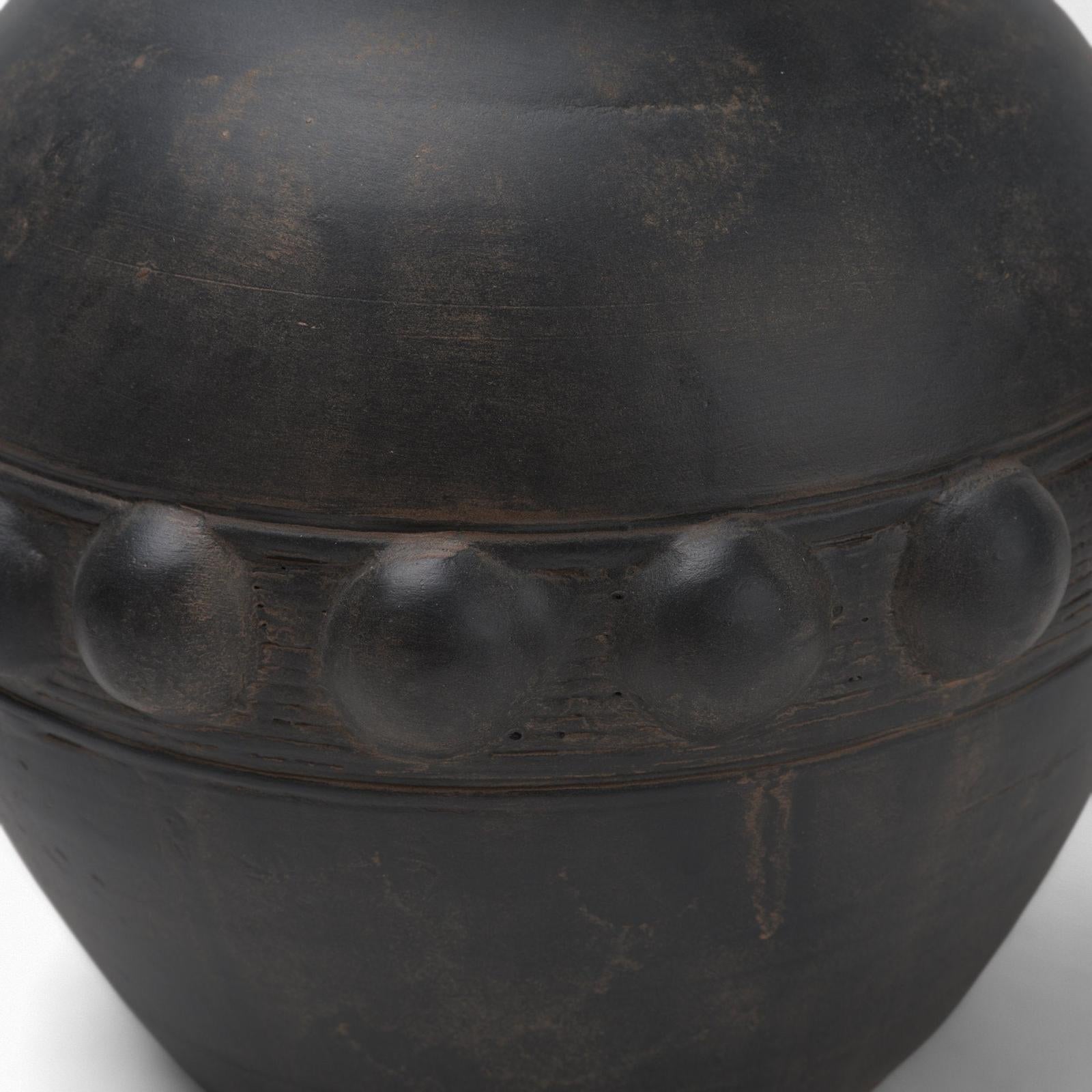 Mercana Douro Earthy Brown Dotted Vase