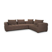 Mercana Warner Channel 3 Piece Sofa Set w/Corner Piece w/Back Cushions