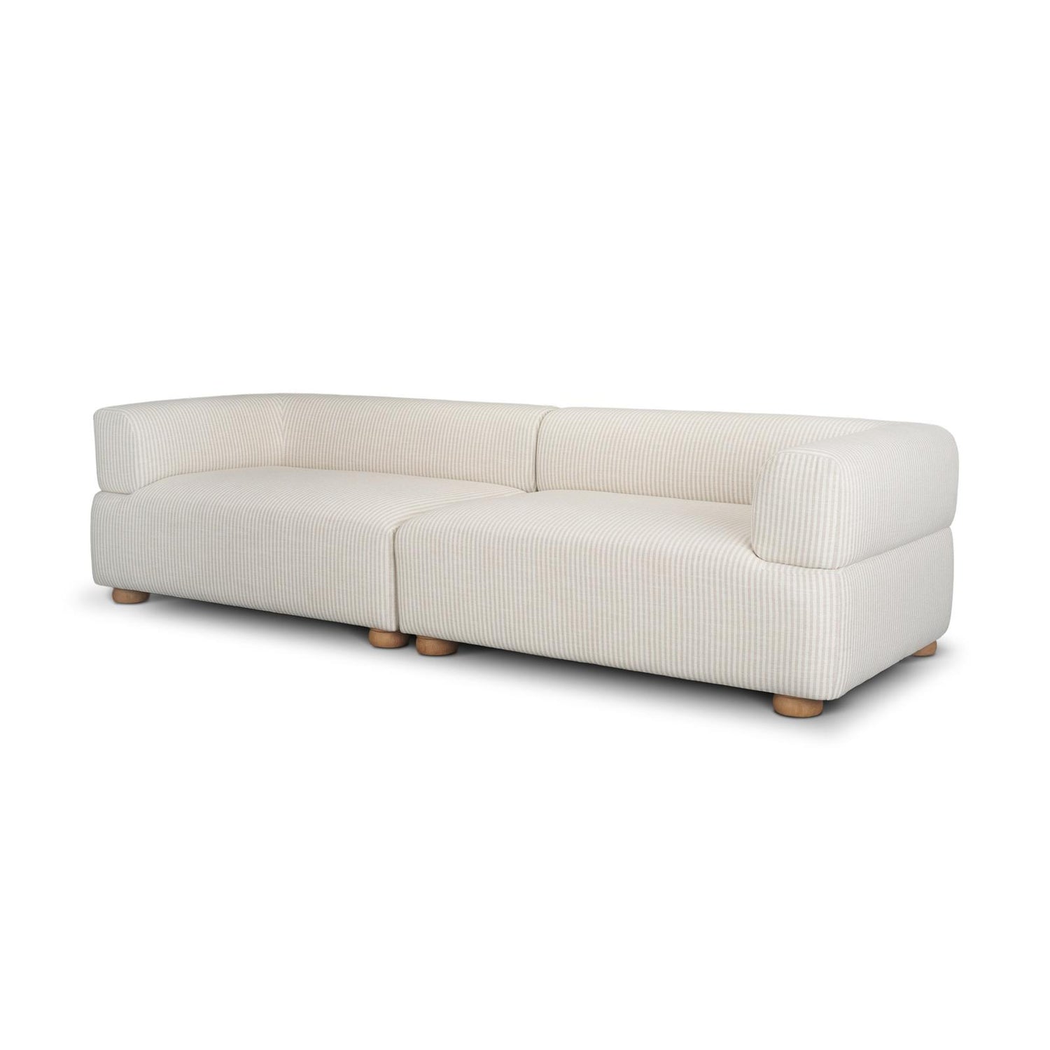 Mercana Warner Stripe 2 Piece Sofa Set