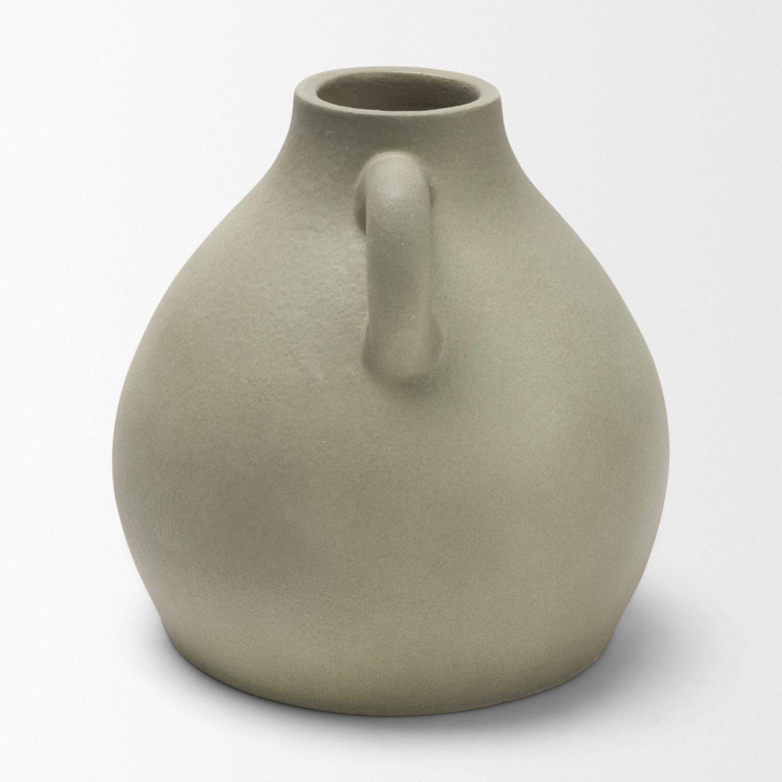 Mercana Cantara Sage Green Ceramic Milk Jug w/ Handles