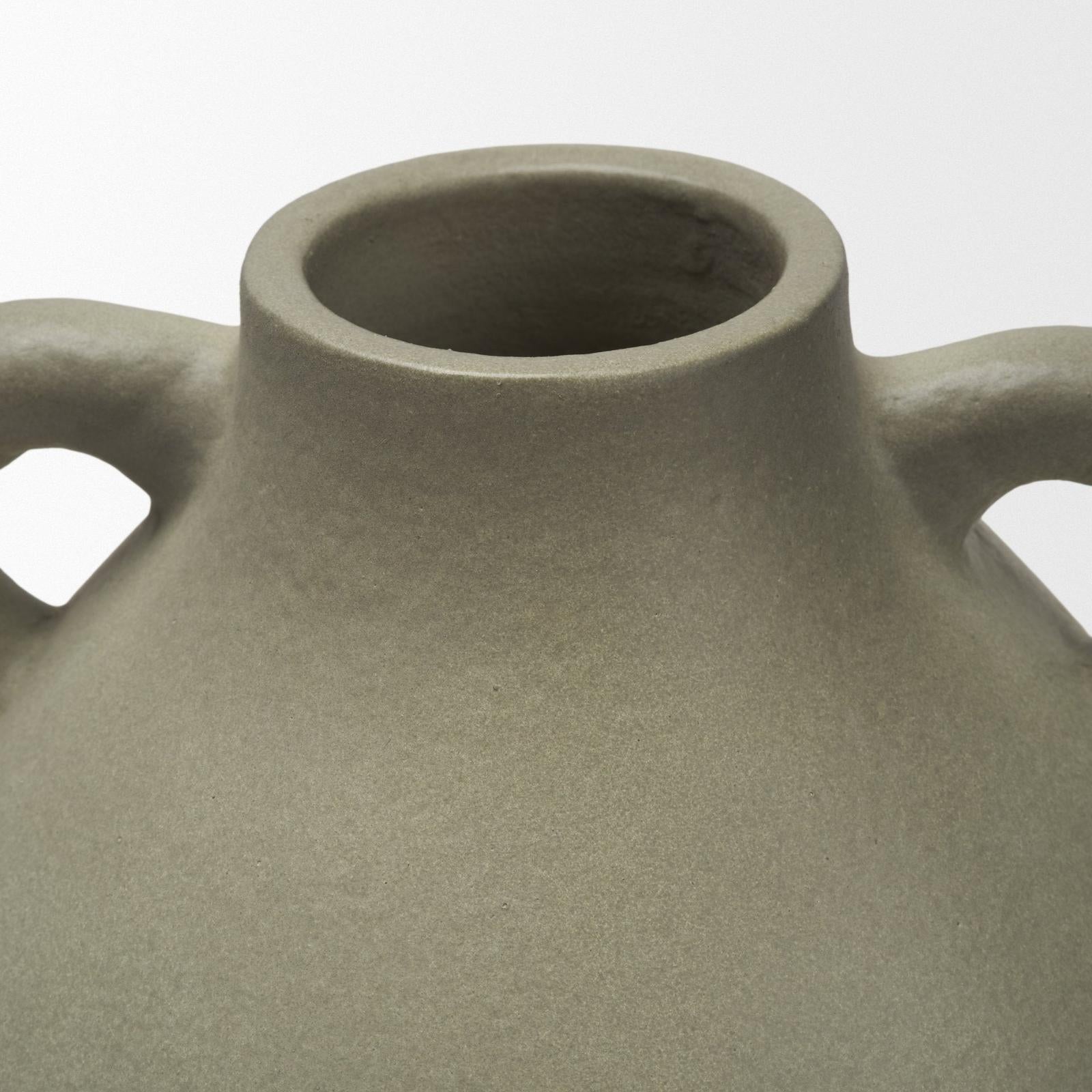 Mercana Cantara Sage Green Ceramic Milk Jug w/ Handles