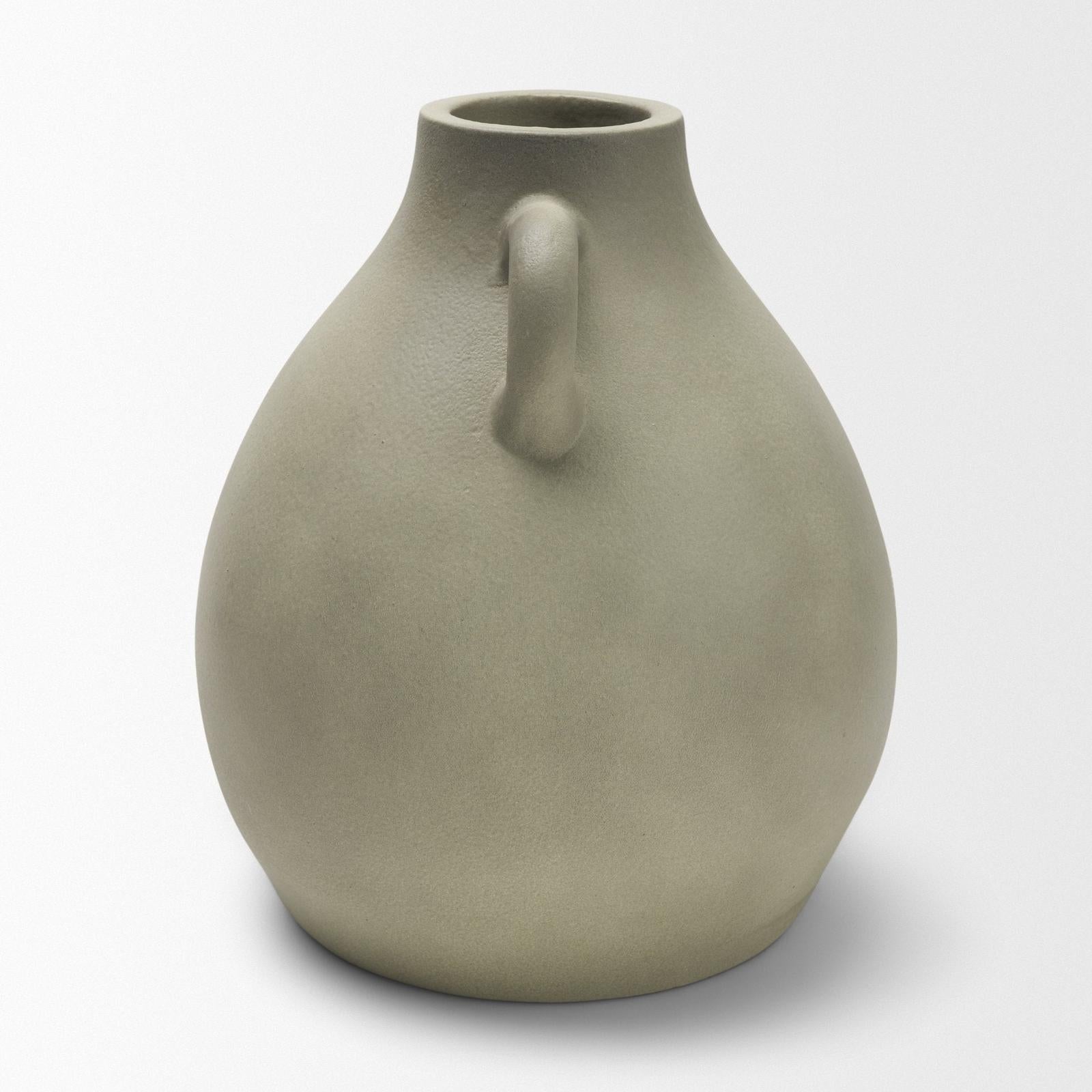 Mercana Cantara Sage Green Ceramic Milk Jug w/ Handles