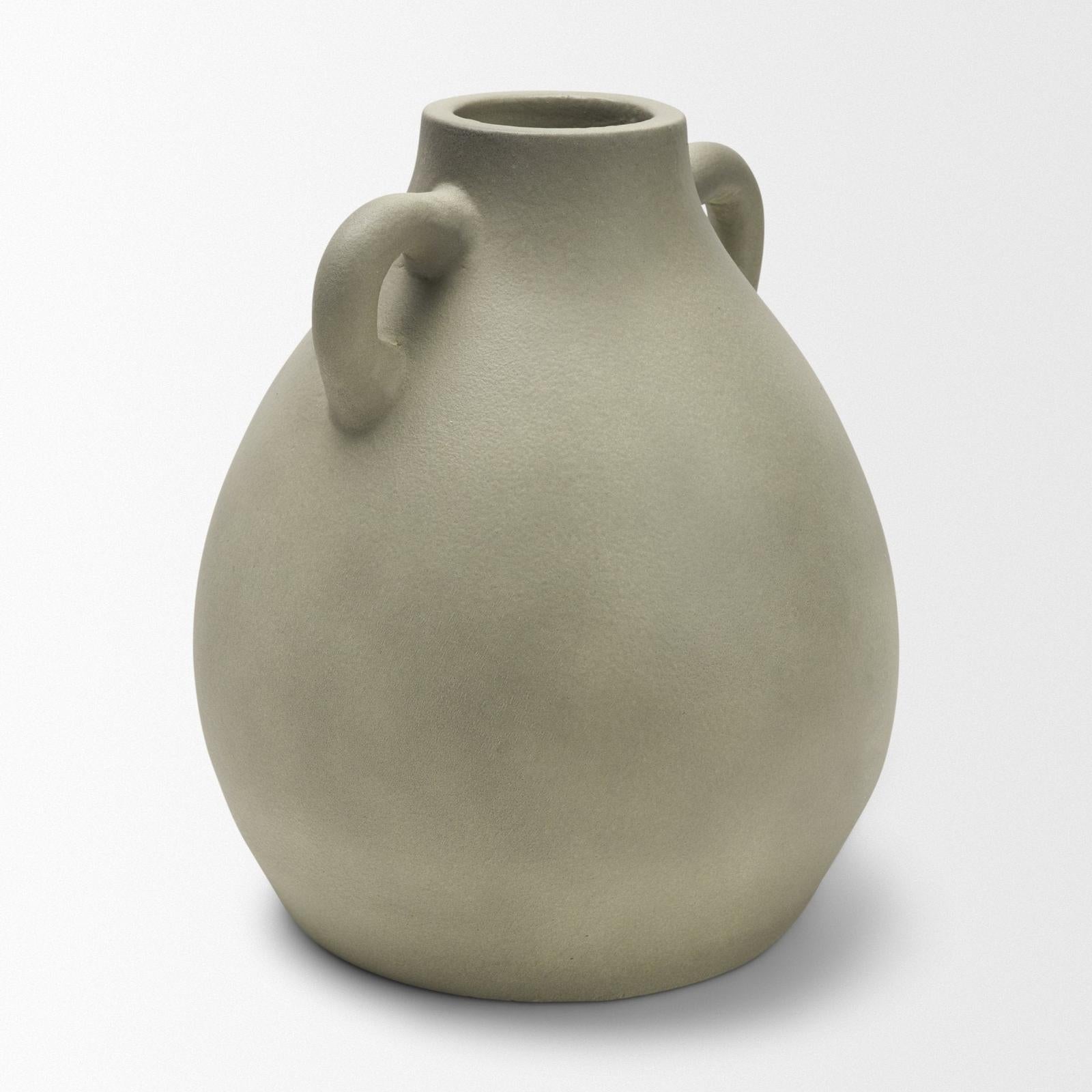 Mercana Cantara Sage Green Ceramic Milk Jug w/ Handles