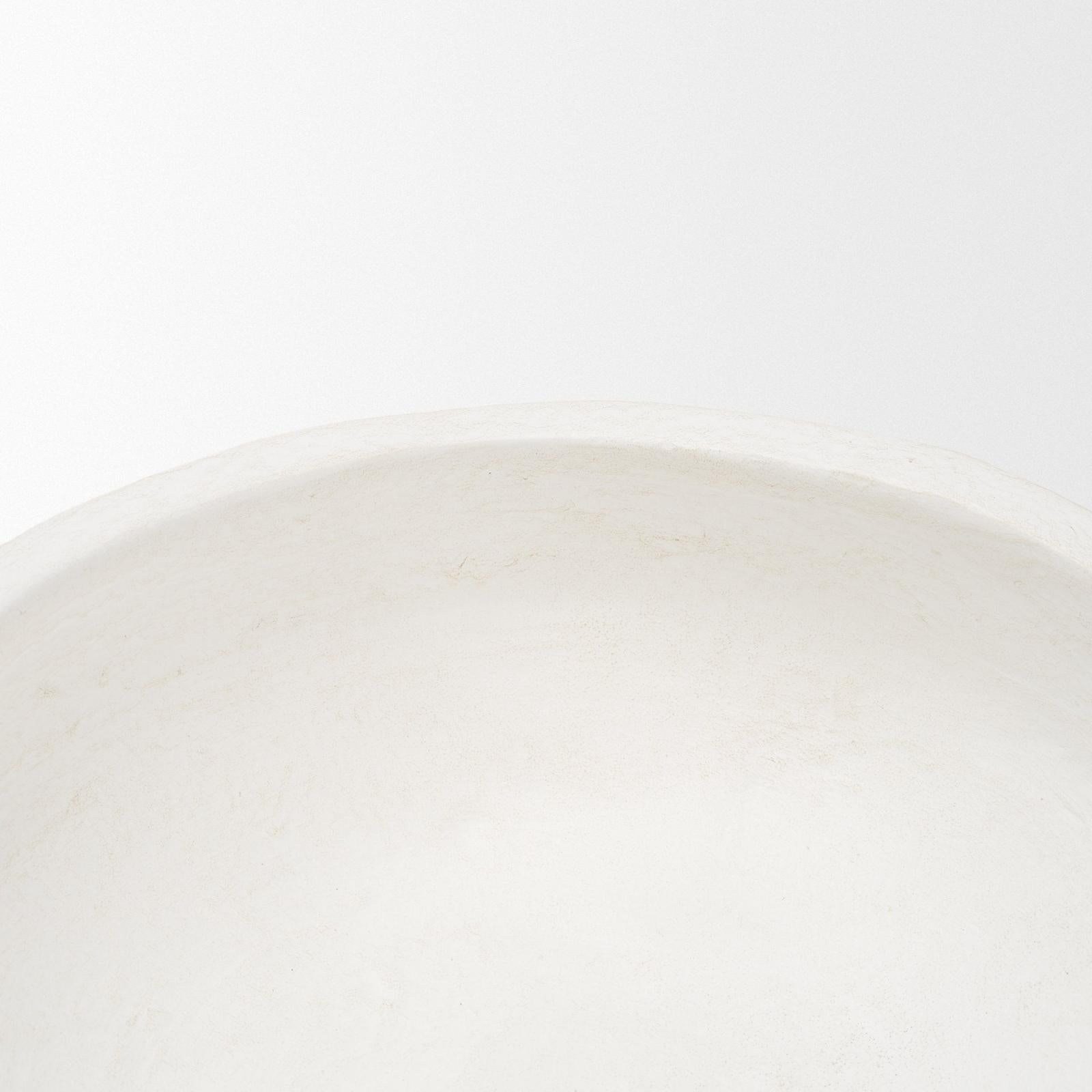 Mercana Punto White Paper Mache Dotted Centerpiece Bowl