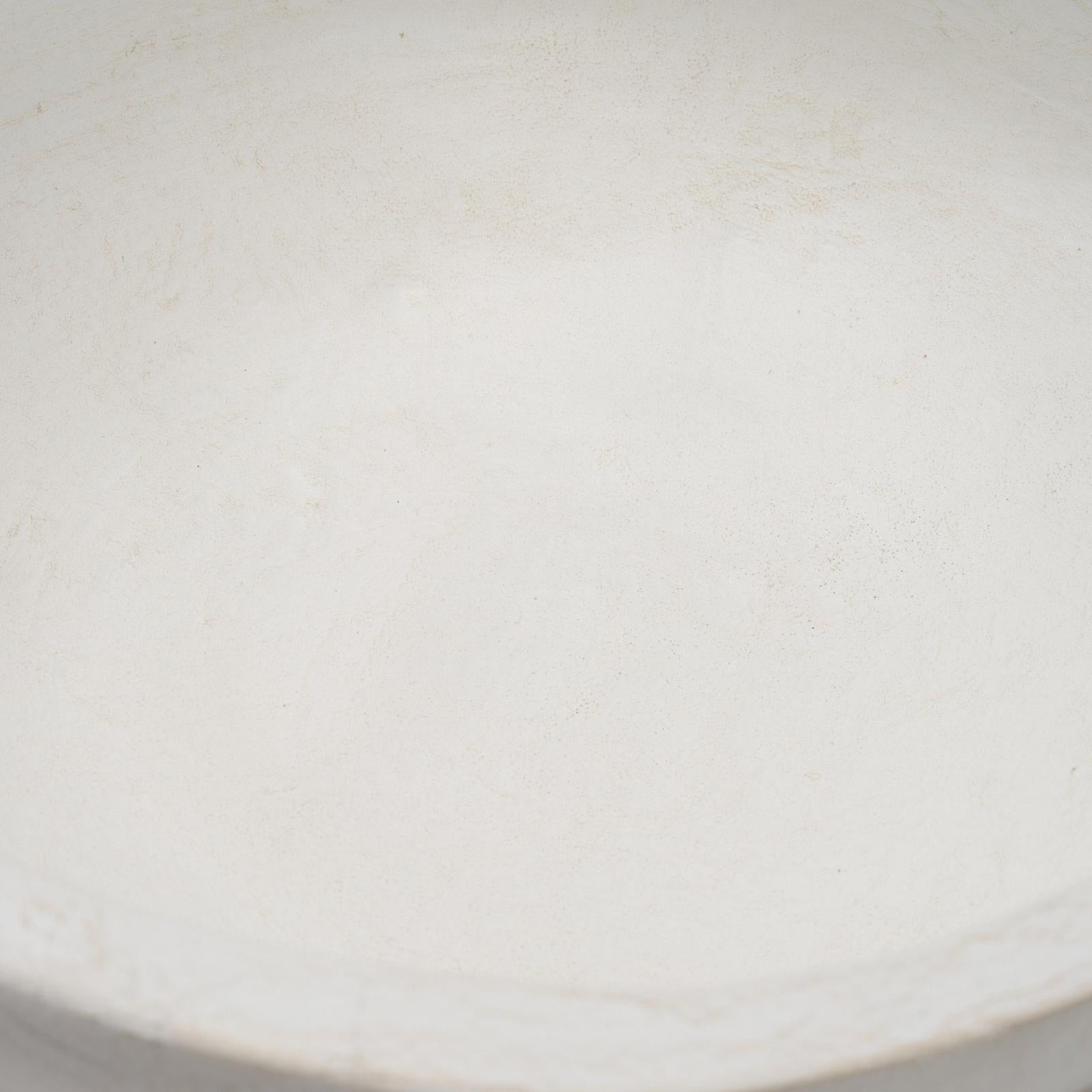 Mercana Punto White Paper Mache Dotted Centerpiece Bowl
